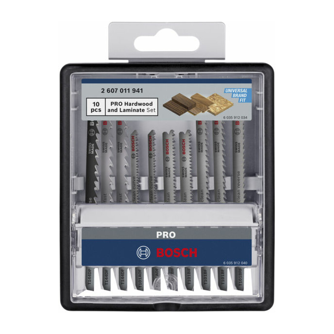 Bosch PRO Hardwood and Laminate Stichsägeblatt Set, 83 mm, 10-tlg.