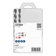 Bosch PRO HEX-5 Bohrer-Set, 4x100, 5x100, 5x100, 6x100, 6x100, 8x150, 10x150 mm,7-tlg.