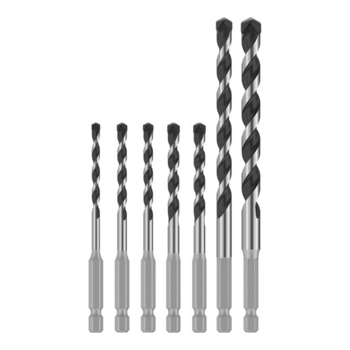 Bosch PRO HEX-5 Bohrer-Set, 4x100, 5x100, 5x100, 6x100, 6x100, 8x150, 10x150 mm,7-tlg.