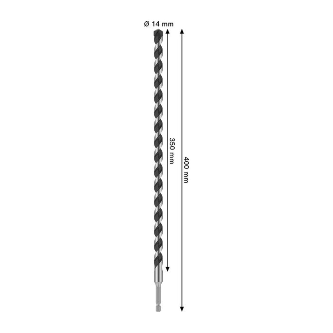 Bosch PRO HEX-5 Boor, 14 x 350 x 400 mm