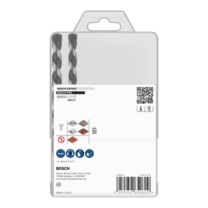 Bosch PRO HEX-5 Boorset, 4x100, 5x100, 5x100, 6x100, 6x100, 8x150, 10x150 mm, 7-dlg.