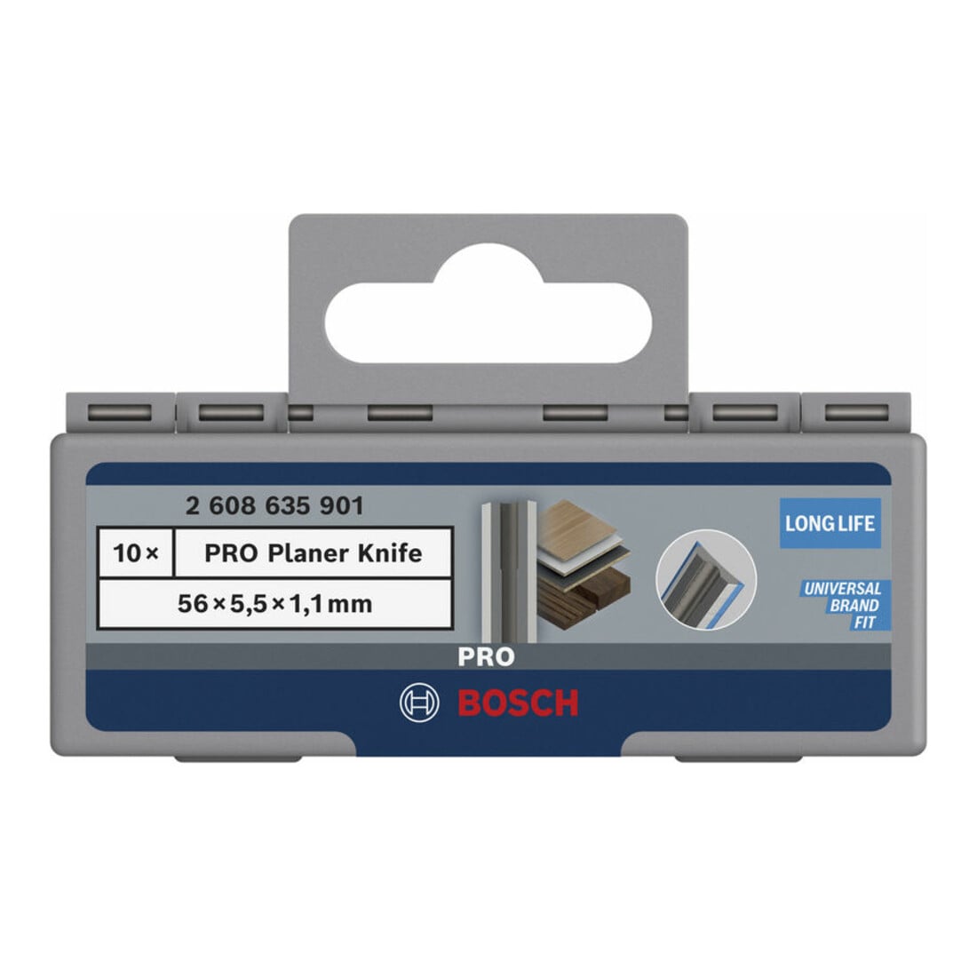 Bosch PRO Hobelmesser, 56 x 5,5 x 1,1 mm, 10 Stk