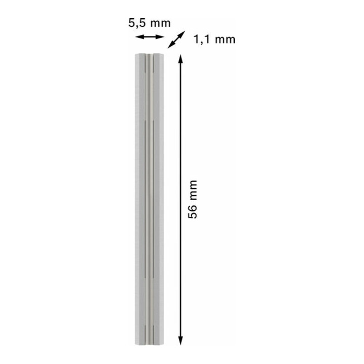 Bosch PRO Hobelmesser, 56 x 5,5 x 1,1 mm, 10 Stk