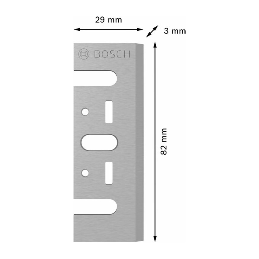 Bosch PRO Hobelmesser, 82 x 29 x 3 mm, 2 Stk