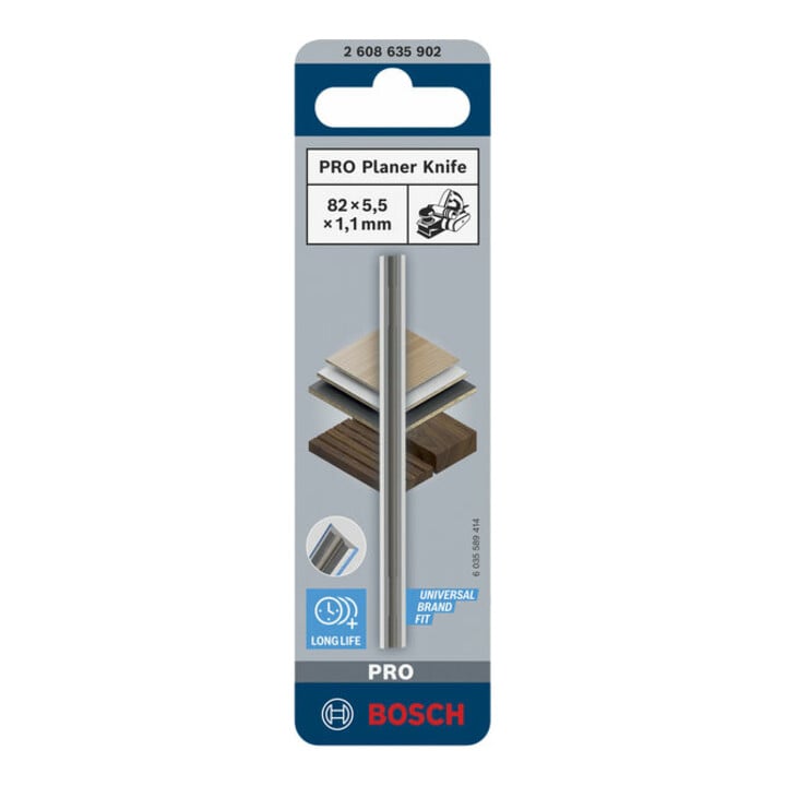 Bosch PRO Hobelmesser, 82 x 5,5 x 1,1 mm, 1 Stk