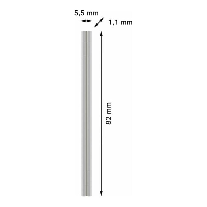Bosch PRO Hobelmesser, 82 x 5,5 x 1,1 mm, 1 Stk