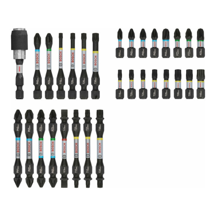 Bosch PRO Impact Bit Set, Display, 6 x 31-tlg