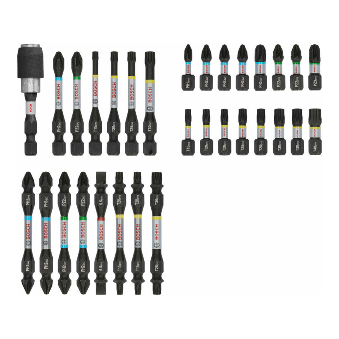 Bosch PRO Impact Bit Set, Display, 6 x 31-tlg