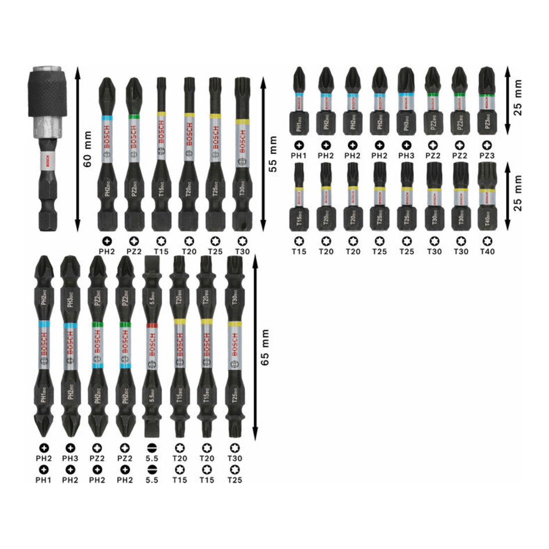 Bosch PRO Impact Schrauberbit Set, 31-tlg.