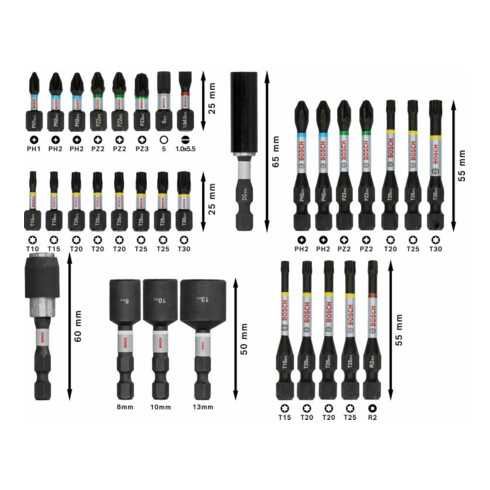 Bosch PRO Impact Schrauberbit Set, 33-tlg.