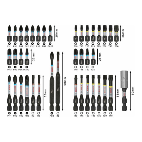 Bosch PRO Impact Schrauberbit Set, 44-tlg.