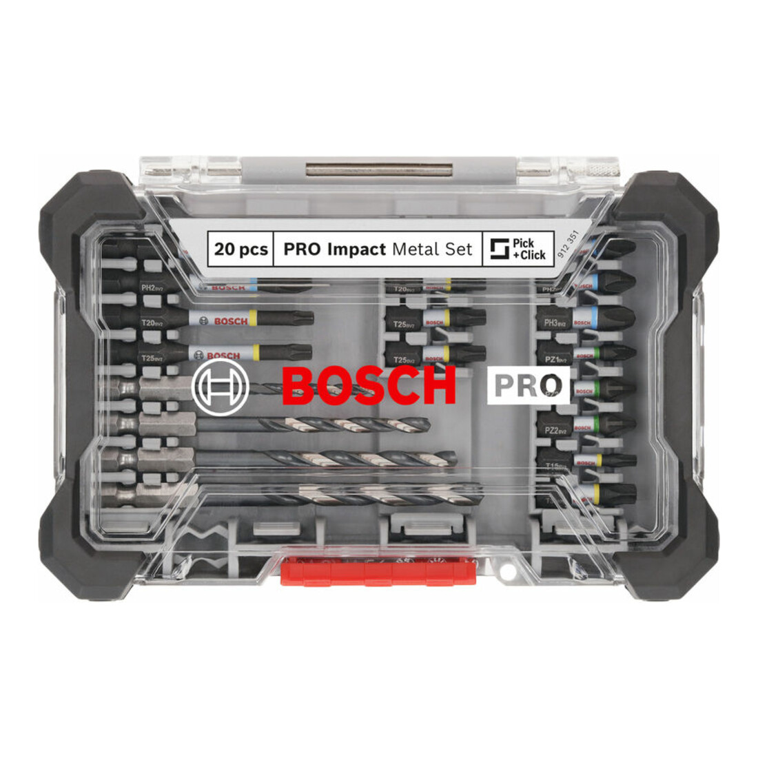Bosch PRO Impact Schrauberbits und Metallbohrer Set, 20-tlg.