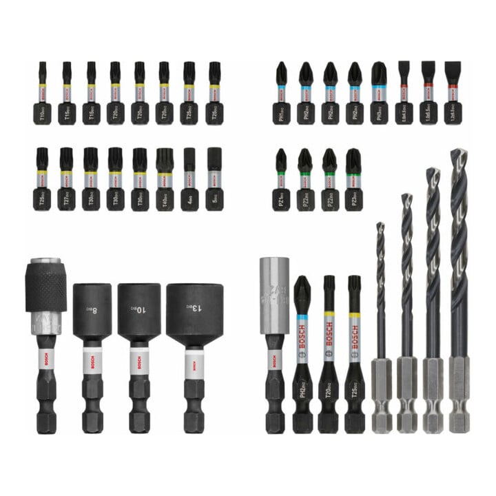 Bosch PRO Impact Schrauberbits und Metallbohrer Set, 40-tlg.