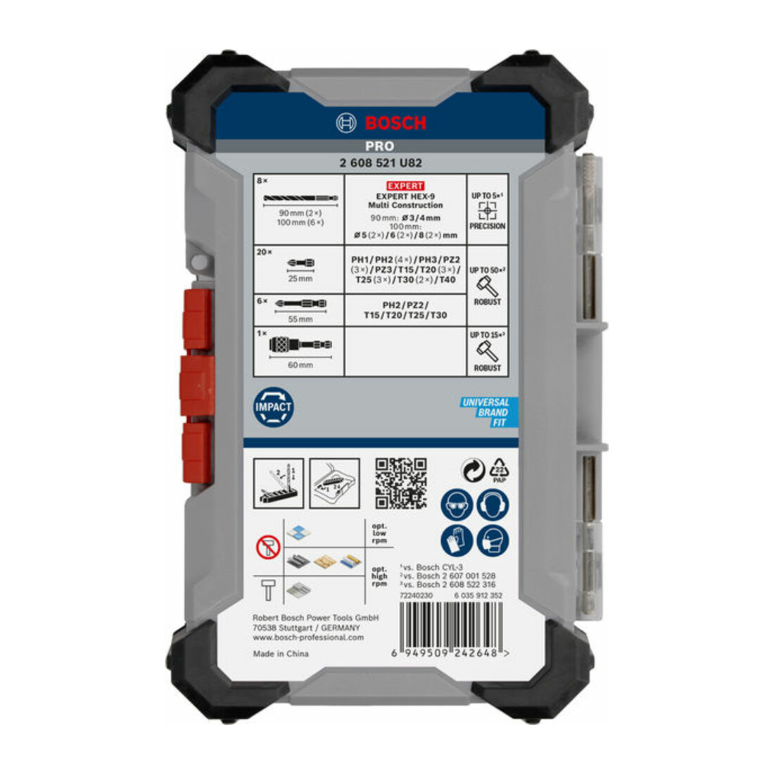 Bosch PRO Impact Schrauberbits und Multi Construction Bohrer Set, 35-tlg.