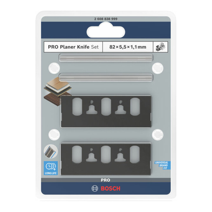 Bosch PRO Jeu de couteaux de rabot, 4 pièces