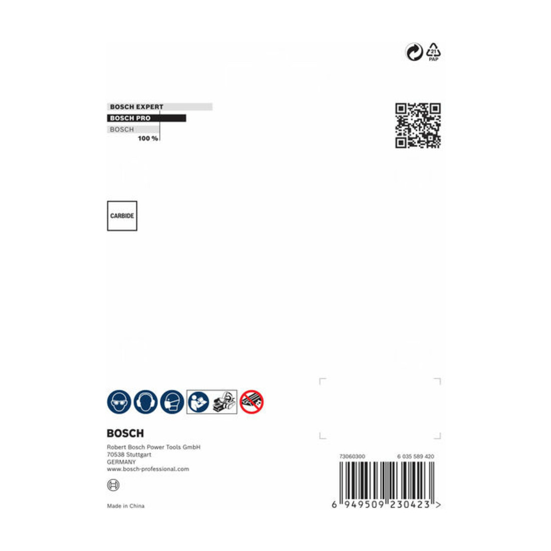 Bosch PRO Jeu de couteaux de rabot, 4 pièces