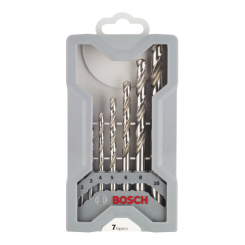 Bosch PRO Jeu de forets hélicoïdaux HSS-G métal, 7 pièces