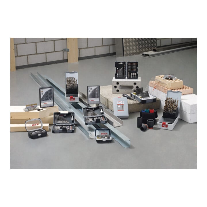 Bosch PRO Jeu de forets hélicoïdaux HSS-G métal, 7 pièces