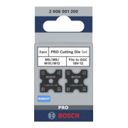 Bosch PRO Jeu de mâchoires de coupe pour filières, pour M6, M8, M10, M12-2