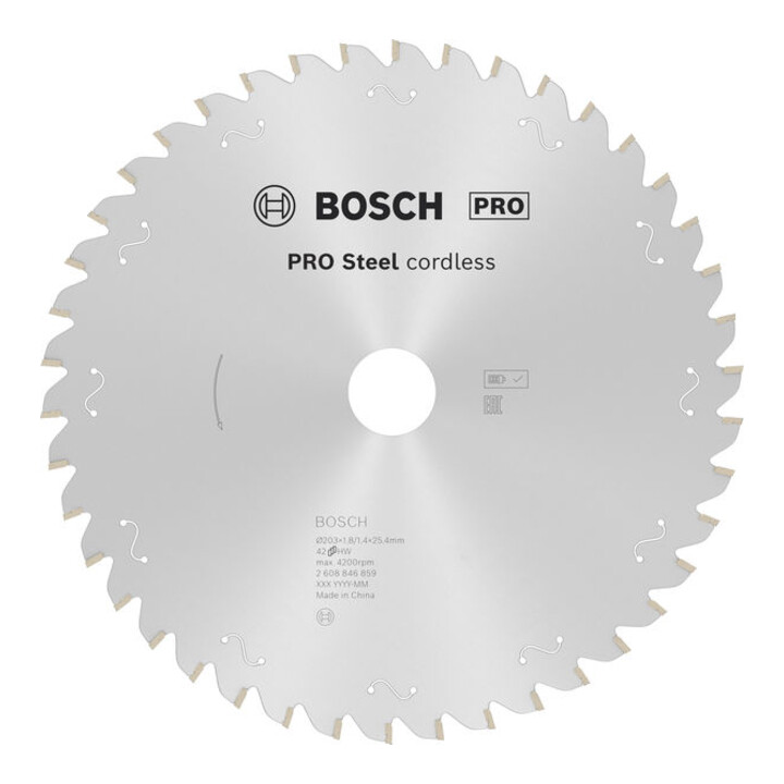 Bosch PRO Lame de scie circulaire acier sans fil, 203 x 1,8 x 25,4 mm