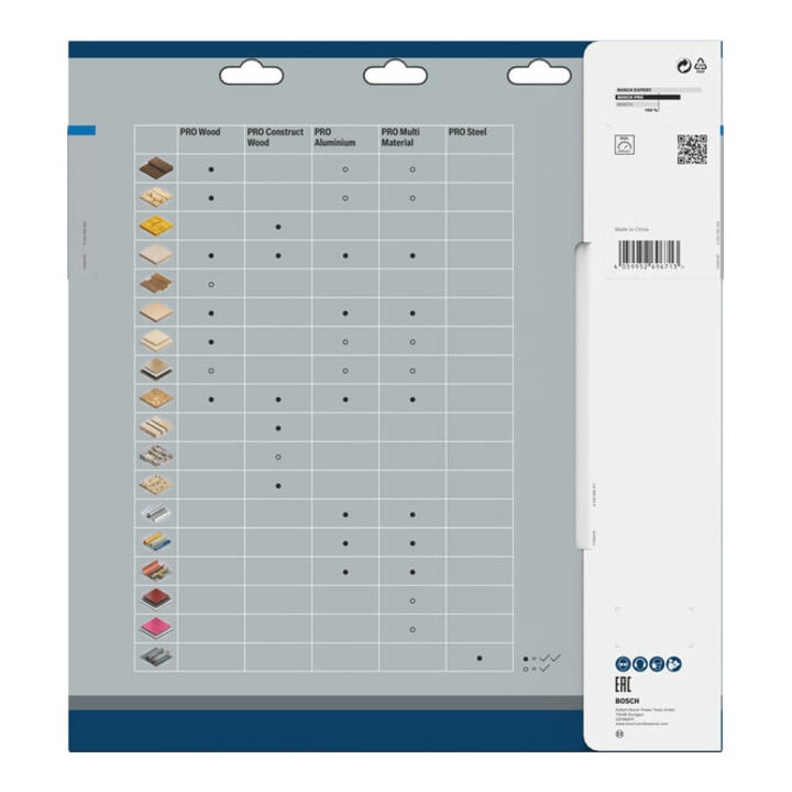 Bosch PRO Lame de scie circulaire en acier, 305 x 2,2 x 25,4 mm, T60