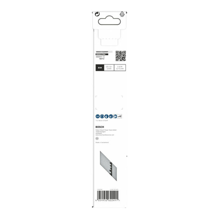 Bosch PRO Lame de scie sabre Multi Matériaux S1110VF, 1,6 x 22 x 225 mm, 2 pcs