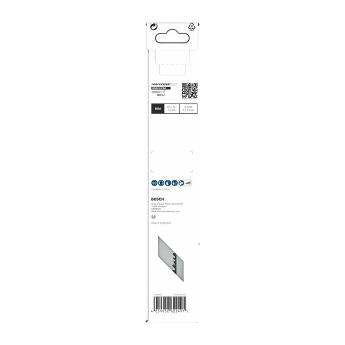 Bosch PRO Lame de scie sabre Multi Matériaux S1110VF, 1,6 x 22 x 225 mm, 2 pcs