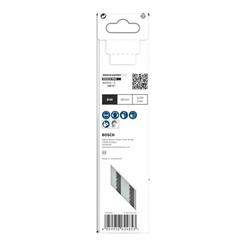 Bosch PRO Lame de scie sauteuse Metal Sandwich T718BF, 180 mm, 5 pcs