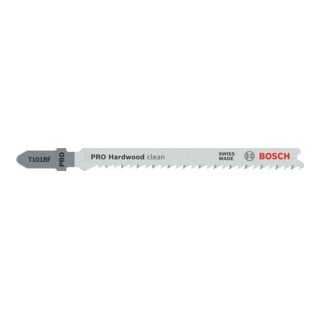 Bosch PRO Lame de scie sauteuse T101BF pour bois dur, 100 mm, 2 pcs