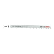 Bosch PRO Lames de scie sauteuse Multi Matériaux épaisses et fines T345XF, 132 mm, 2 pcs