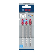 Bosch PRO Lames de scie sauteuse T102H pour plastique PVC, 100 mm, 3 pièces-2