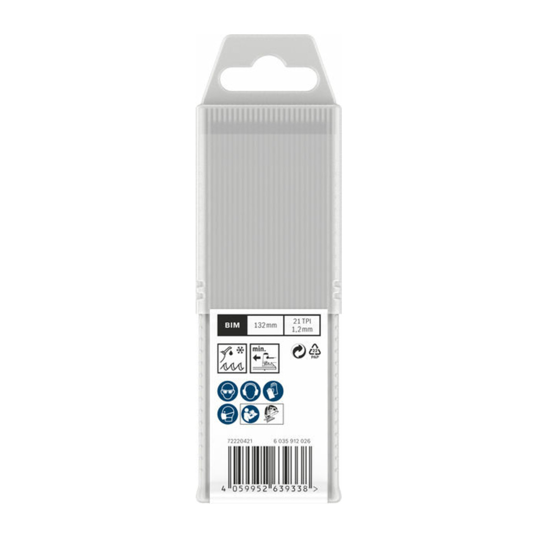 Bosch PRO Lames de scie sauteuse T321AF pour métal, 132 mm, 25 pcs