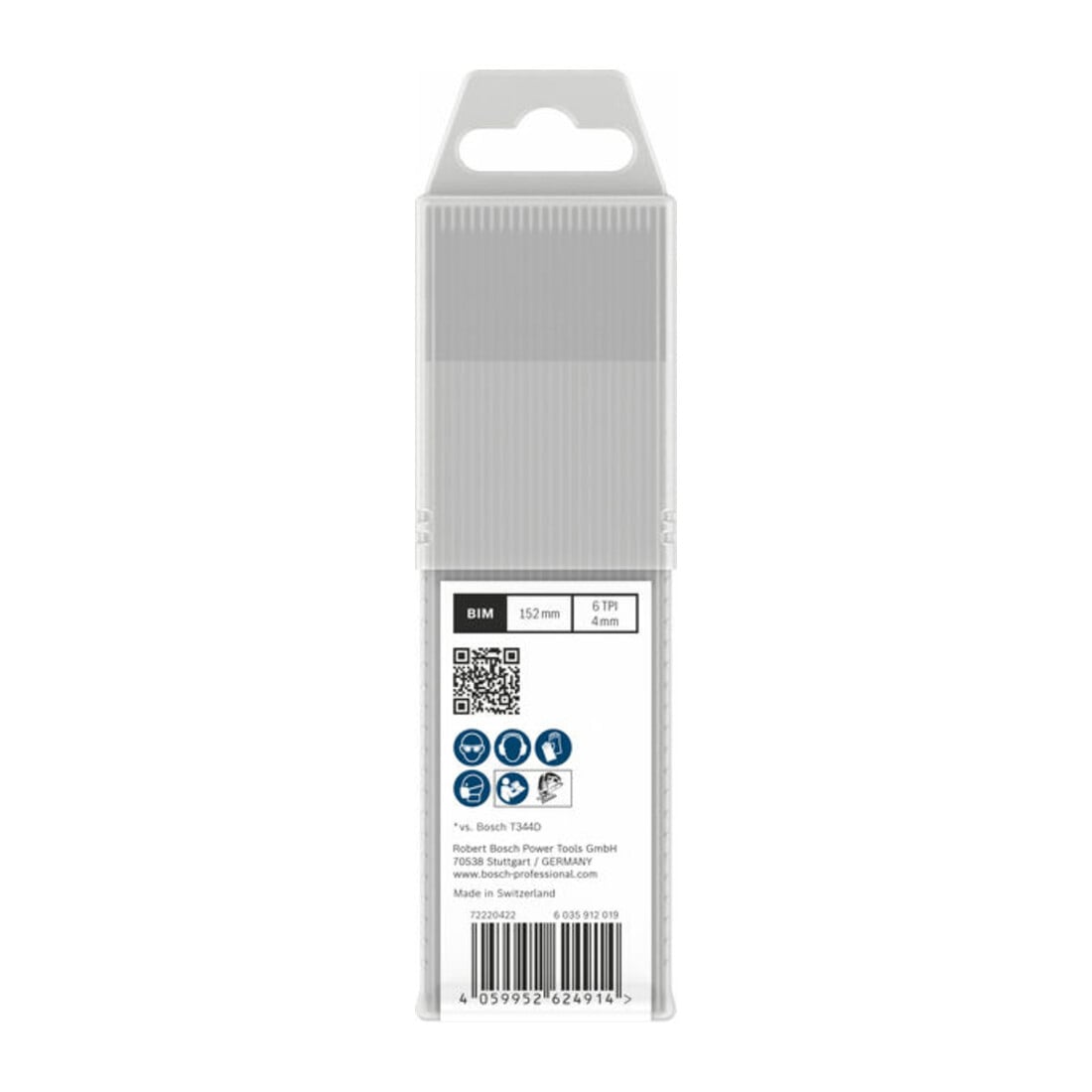 Bosch PRO Lames de scie sauteuse T344DF pour bois dur, 152 mm, 25 pcs
