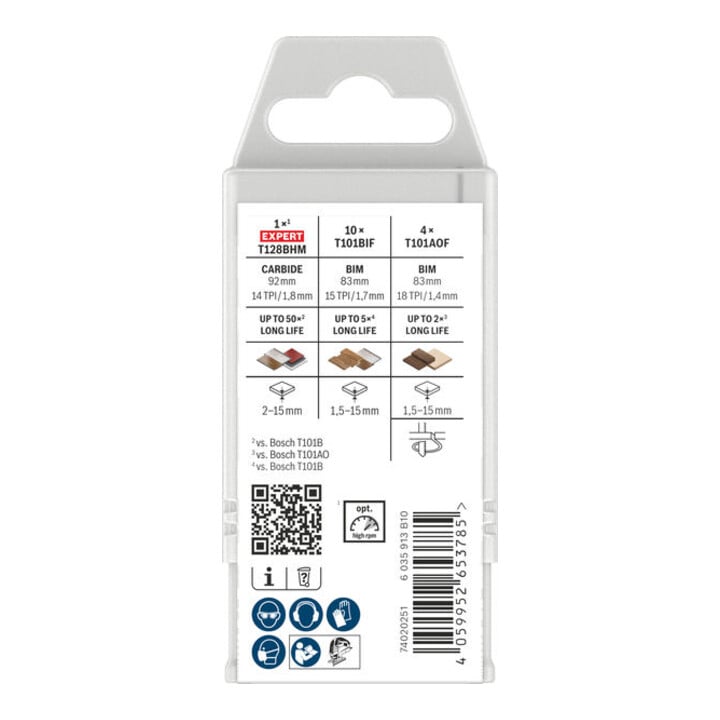 Bosch PRO Laminaat Decoupeerzaagblad Set, 15-delig