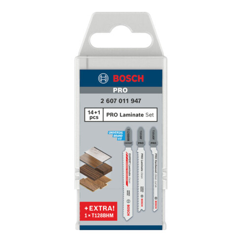 Bosch PRO Laminate Stichsägeblatt Set, 15tlg.