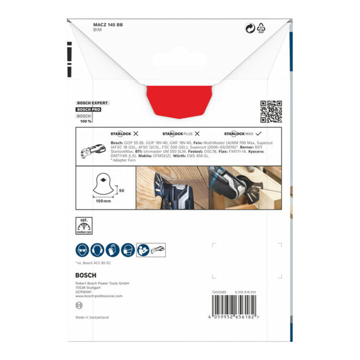 Bosch PRO MACZ 145 BB Blatt für Multifunktionswerkzeuge, 100 x 50 mm