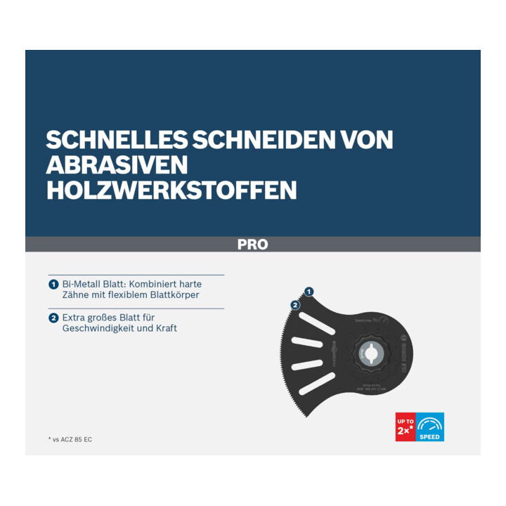 Bosch PRO MACZ 145 BB Blatt für Multifunktionswerkzeuge, 100 x 50 mm