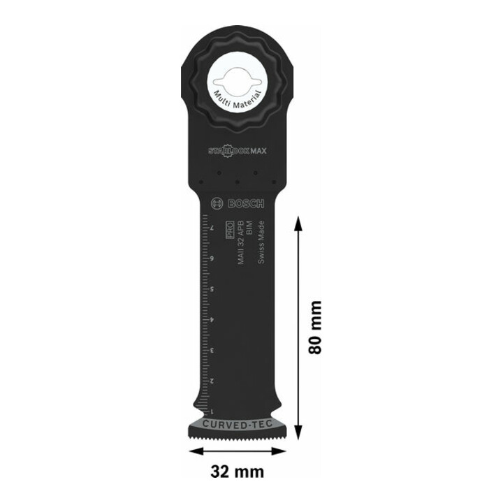 Bosch PRO MAII 32 APB Blatt für Multifunktionswerkzeuge, 32 x 80 mm, 10-tlg.