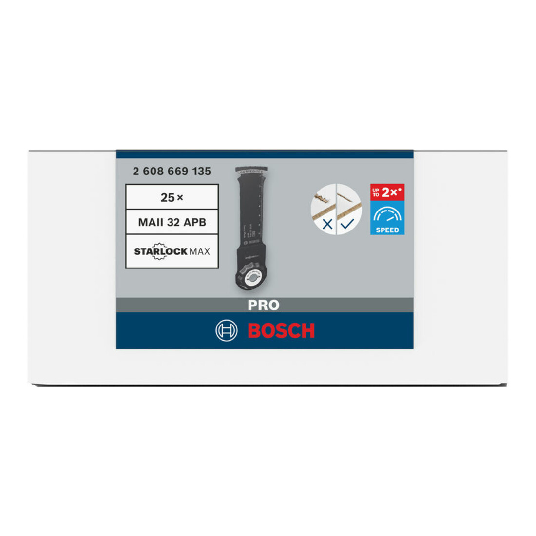 Bosch PRO MAII 32 APB Blatt für Multifunktionswerkzeuge, 32 x 80 mm, 50-tlg.