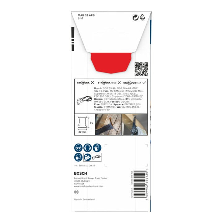 Bosch PRO MAII 32 APB Blatt für Multifunktionswerkzeuge, 32 x 80 mm