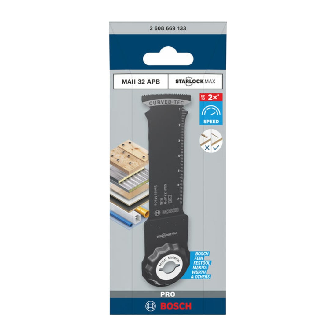 Bosch PRO MAII 32 APB Blatt für Multifunktionswerkzeuge, 32 x 80 mm