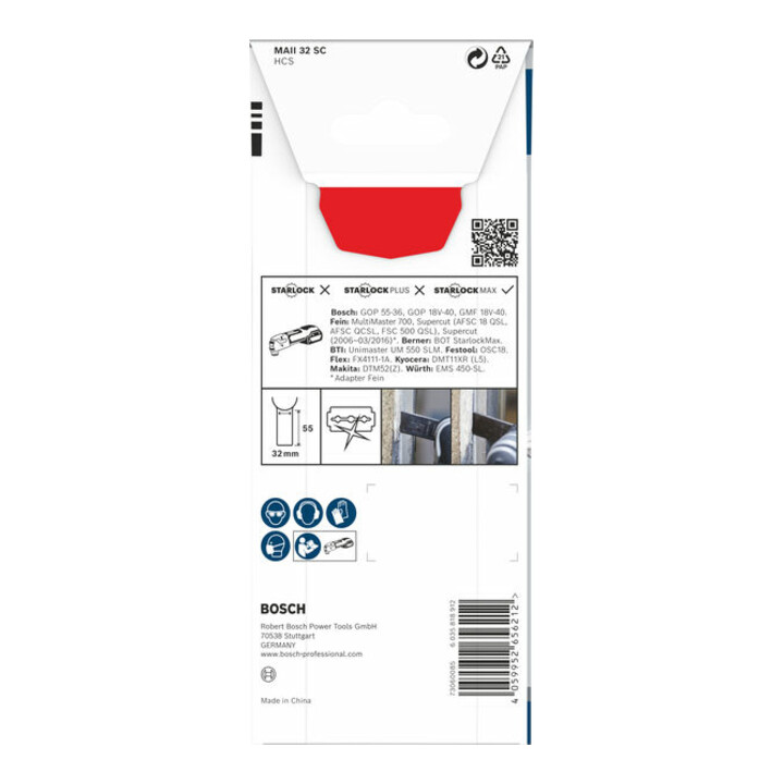 Bosch PRO MAII 32 SC Blatt für Multifunktionswerkzeuge, 32 x 55 mm