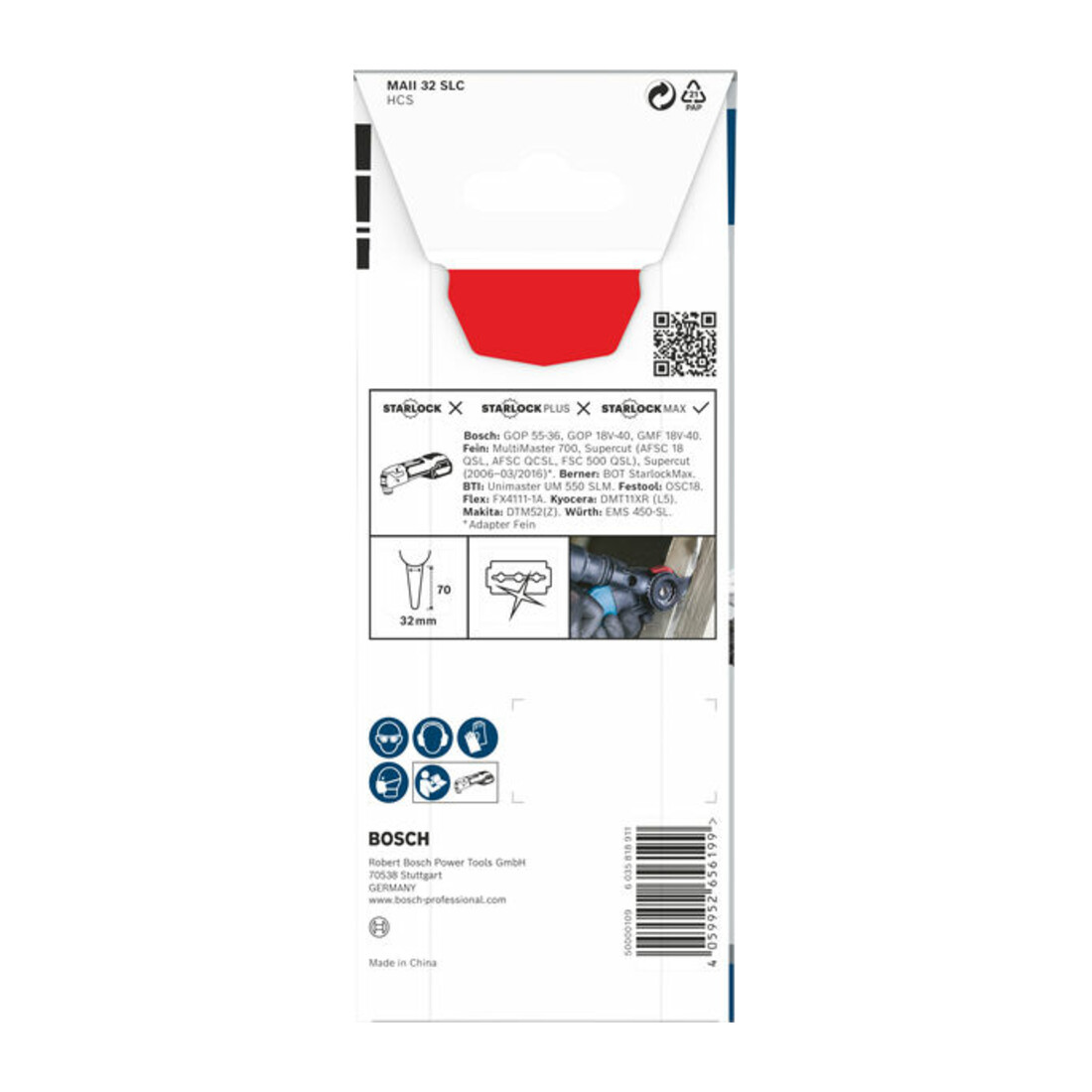 Bosch PRO MAII 32 SLC Blatt für Multifunktionswerkzeuge, 32 x 70 mm