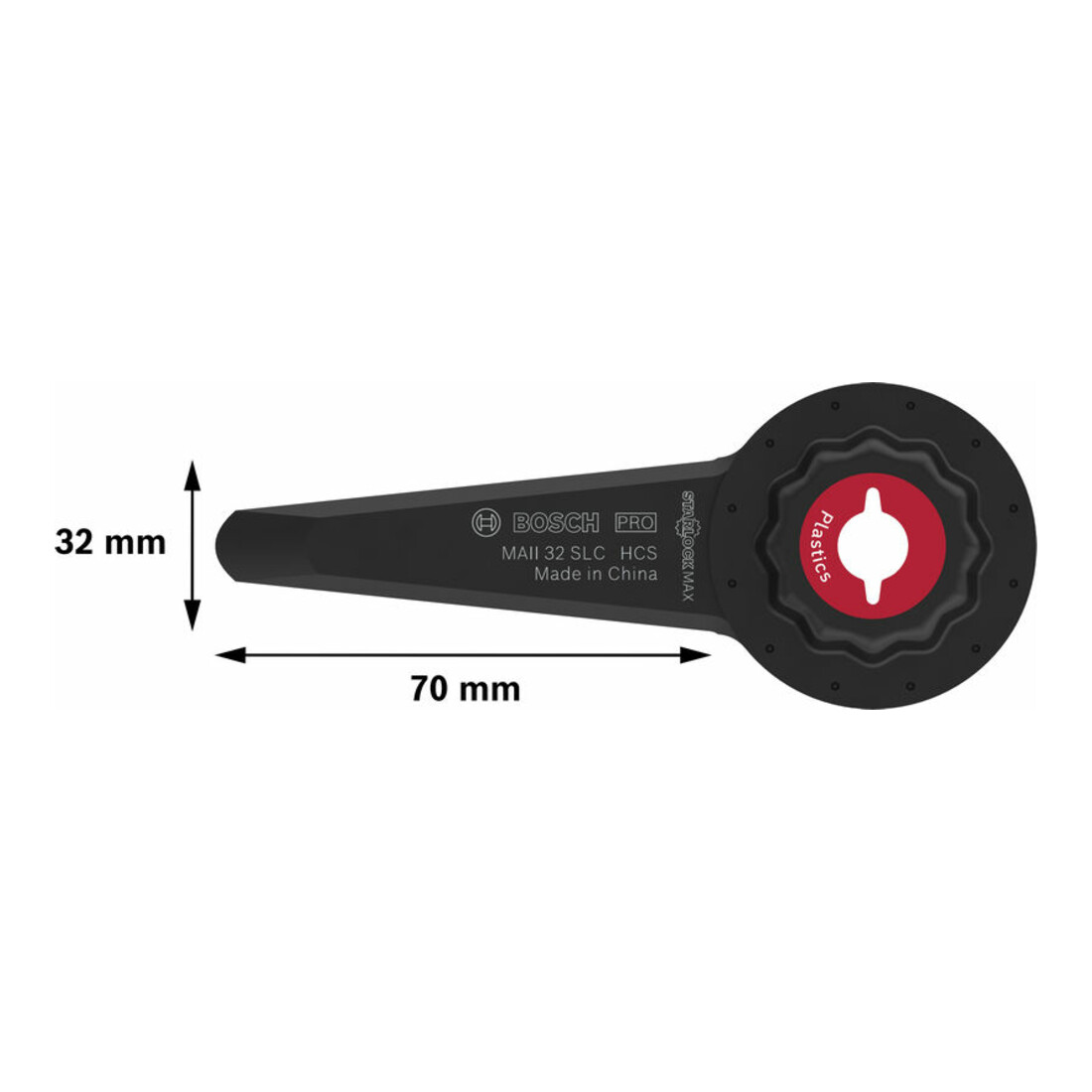Bosch PRO MAII 32 SLC Blatt für Multifunktionswerkzeuge, 32 x 70 mm
