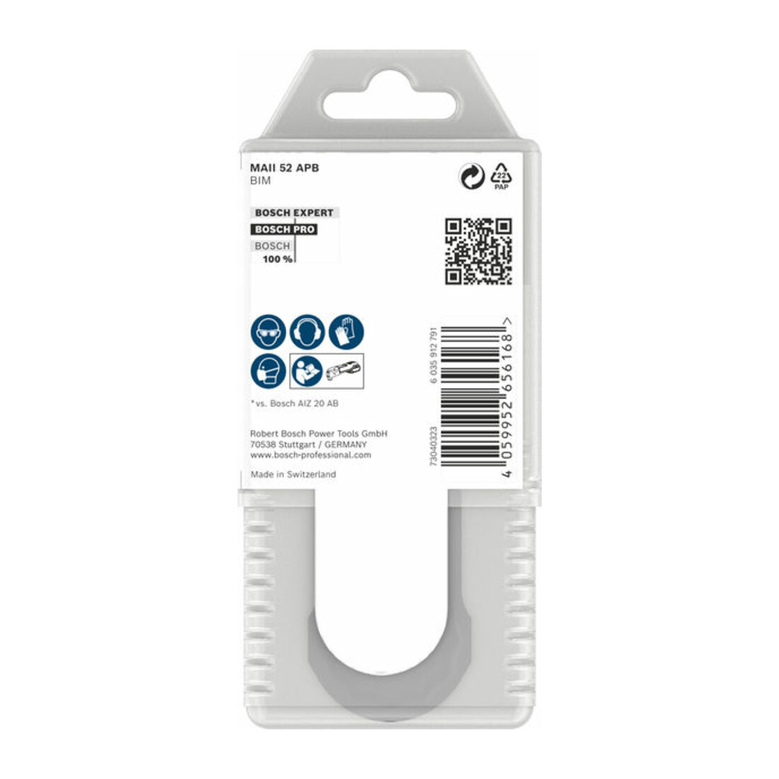 Bosch PRO MAII 52 APB Blatt für Multifunktionswerkzeuge, 52 x 75 mm, 10-tlg.