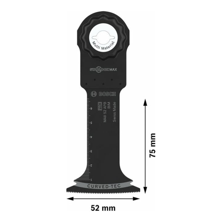 Bosch PRO MAII 52 APB Blatt für Multifunktionswerkzeuge, 52 x 75 mm