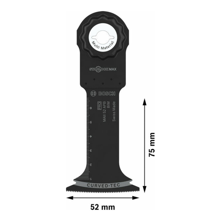 Bosch PRO MAII 52 APB Klinge für Multifunktionswerkzeug, 52x75 mm, 25 Stk.