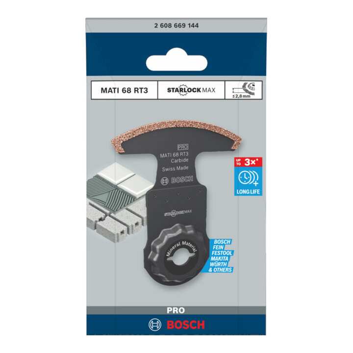 Bosch PRO MATI 68 RT3 Blatt für Multifunktionswerkzeuge, 2,8 x 68 mm