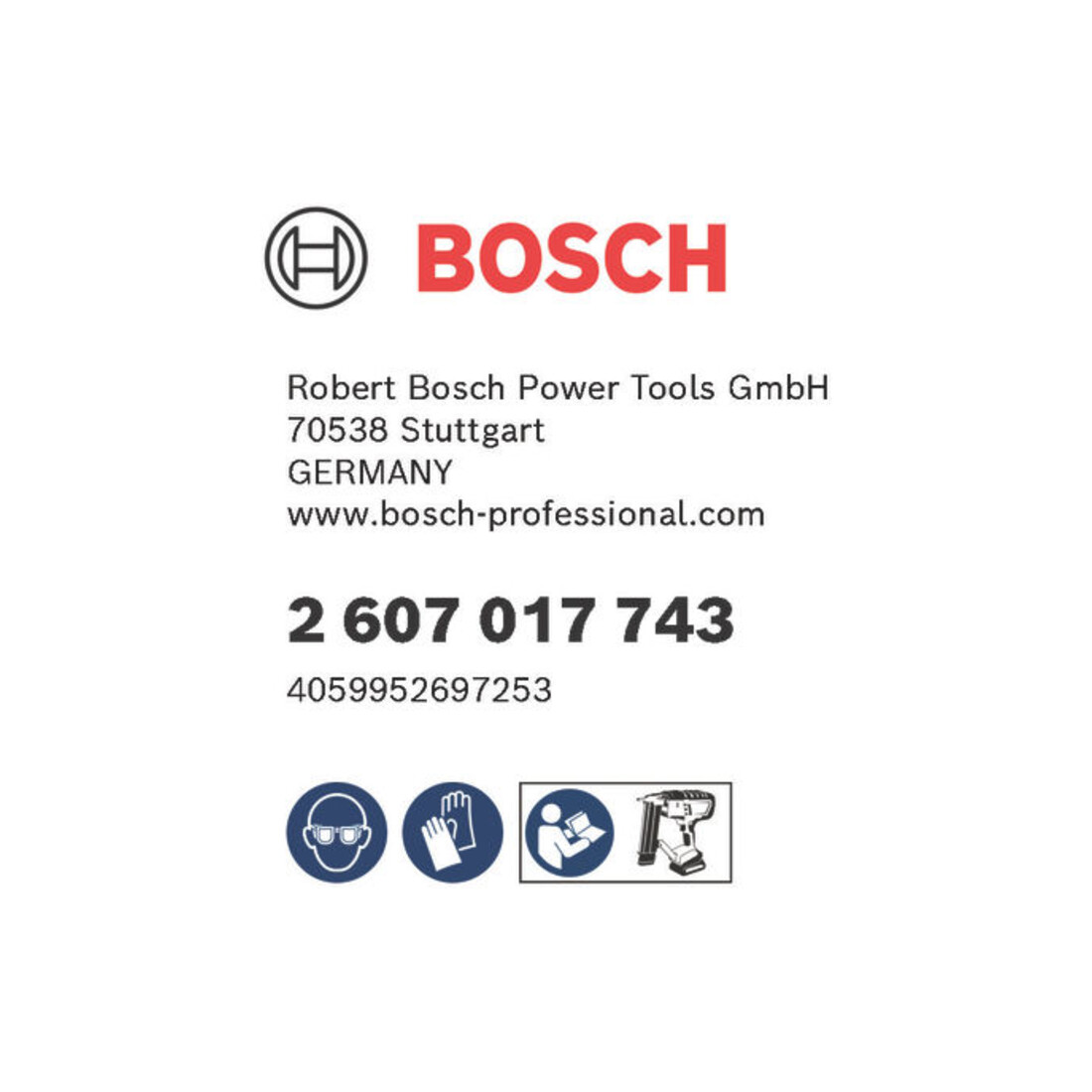 Bosch PRO MC16-N 25G Kronenklammerr mit mittlerem Rücken, 1,6/16 g, 25 mm