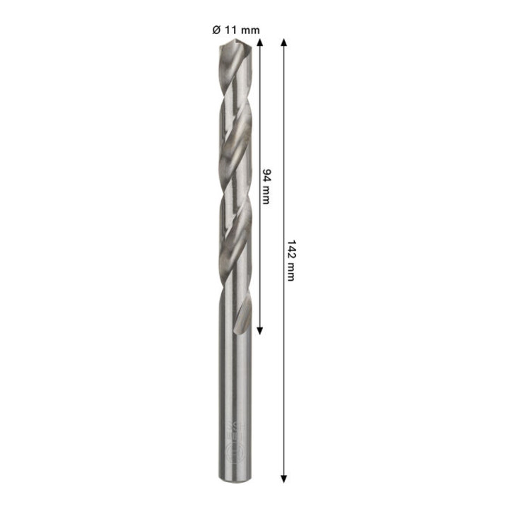 Bosch PRO Metaal HSS-G spiraalboor, 11 x 94 x 142 mm
